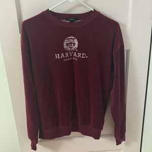 Harvard‎ university velvet sweatshirt